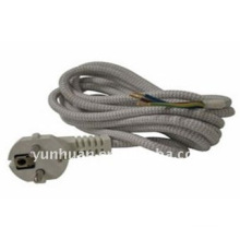 Power cable for iron with plug